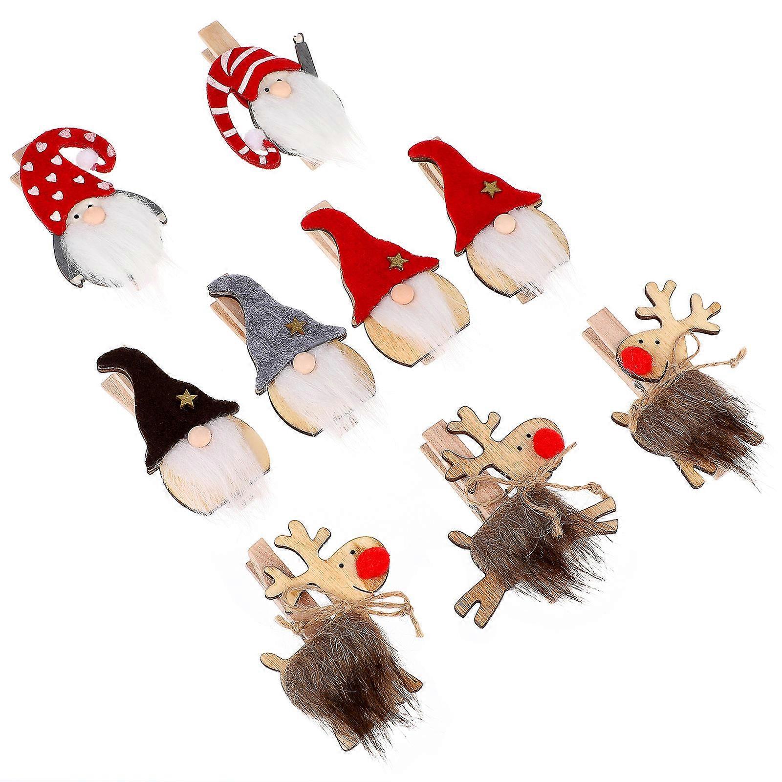 Creative File Clips Forest Elder Wooden Holders for 9Pcs Bag