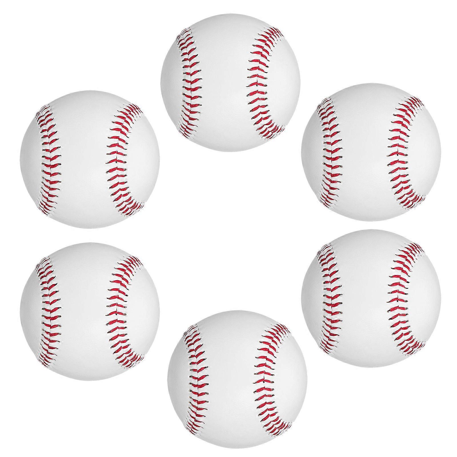 Baseball Practice Balls High Elasticity Training Balls for Throwing 6Pcs