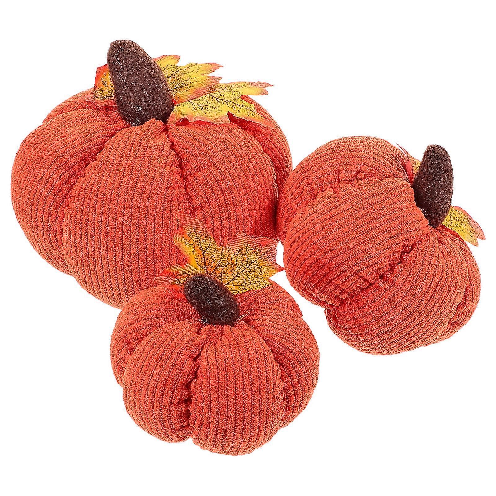 Pumpkin Decor Thanksgiving Pumpkin Decorations for Home with 9Pcs Set