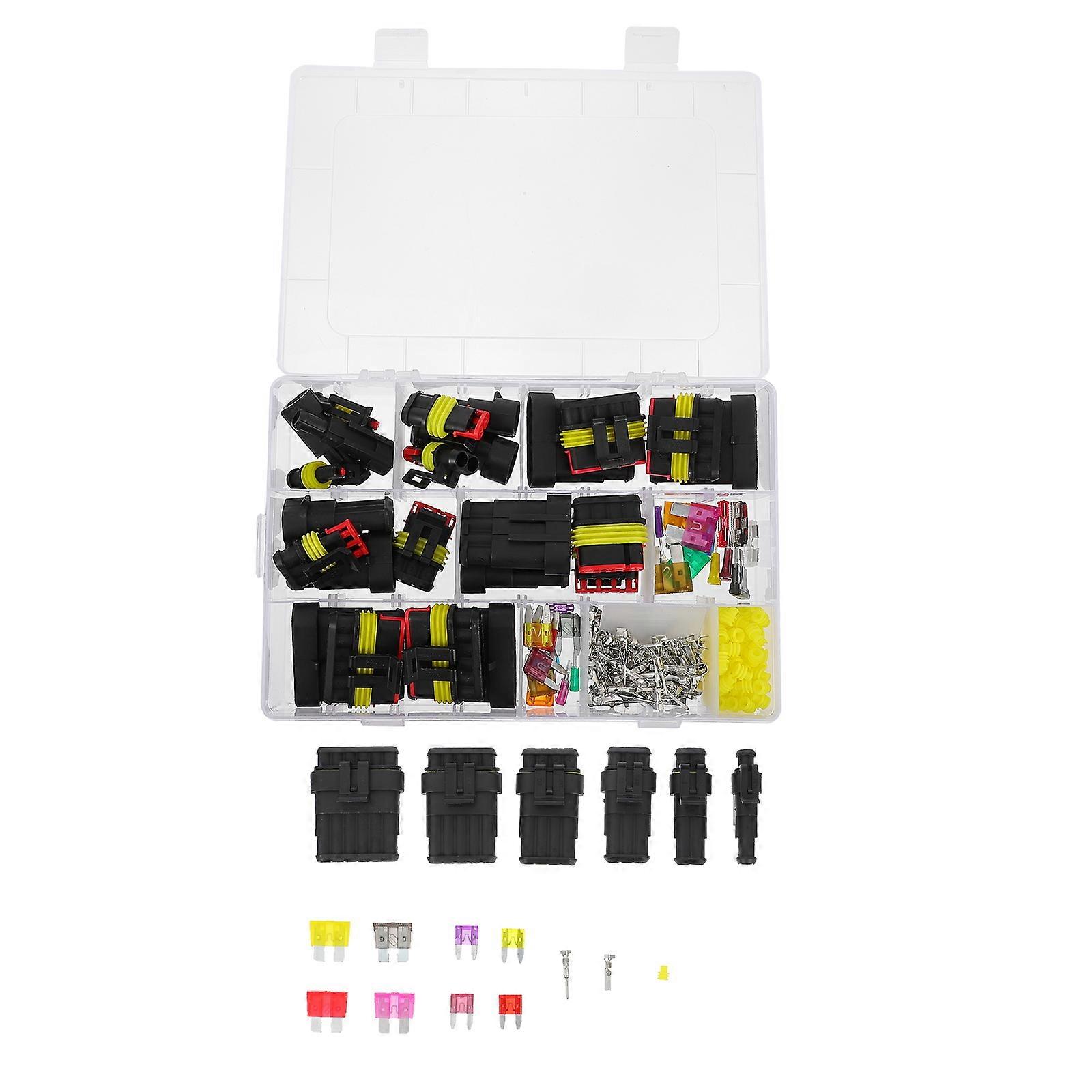 Automotive Connector Car Connectors for Connecting 216Pcs Set Assorted Color