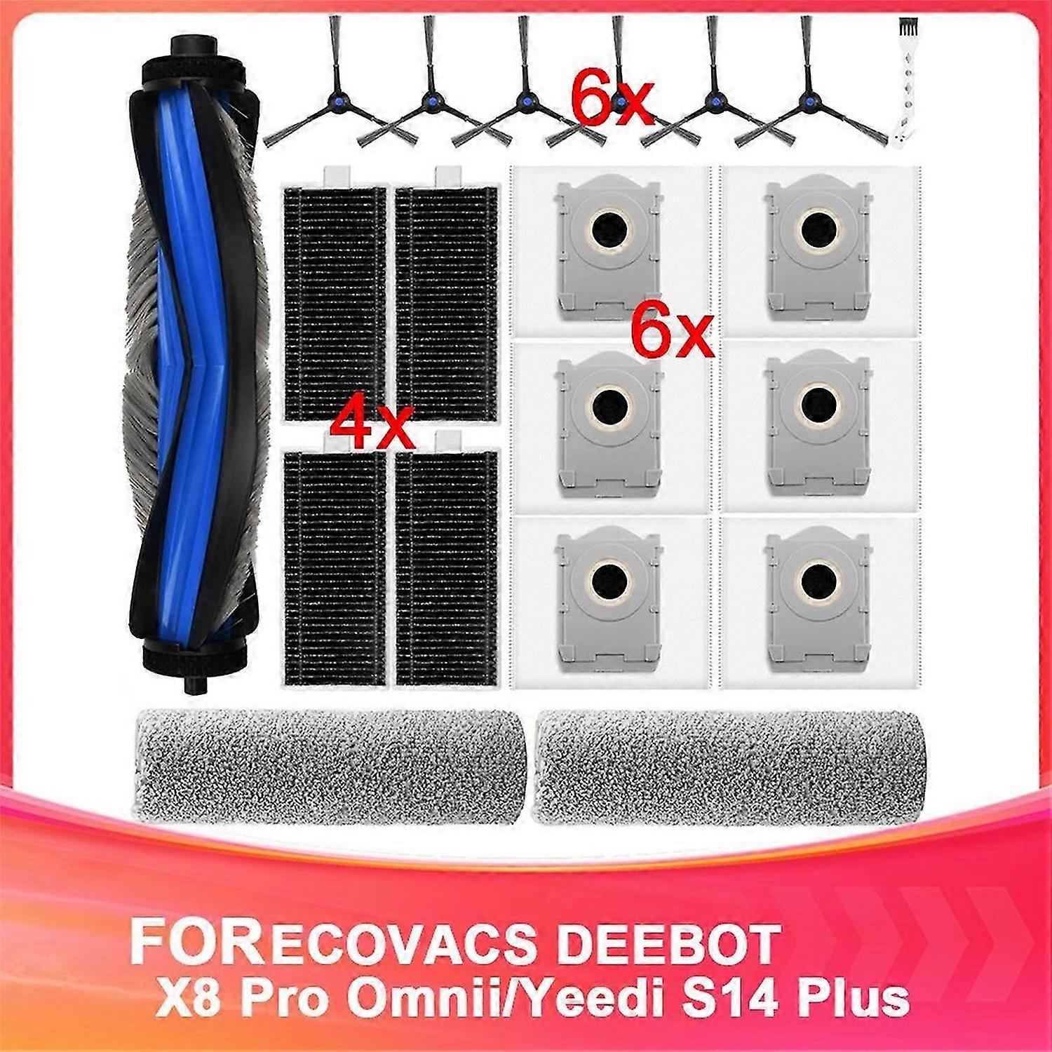 20 Pack Replacement Accessories Kit Compatible with X8 Pro Omnii/ S14 Plus Robot Vacuum