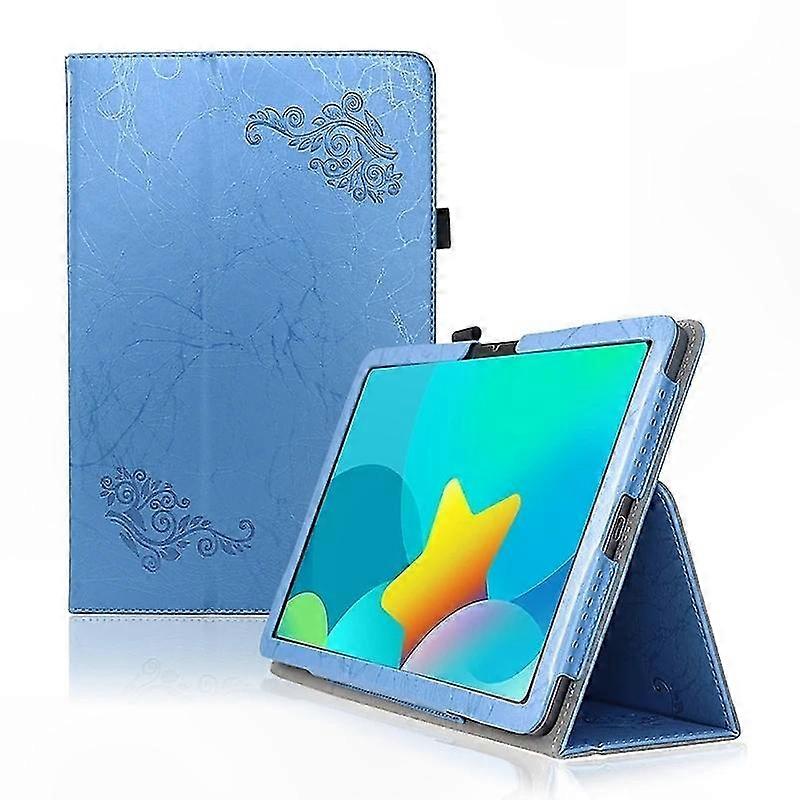 Floral Emed Leather Stand Case for 11-Inch Tablets, Compatible with Multiple Models