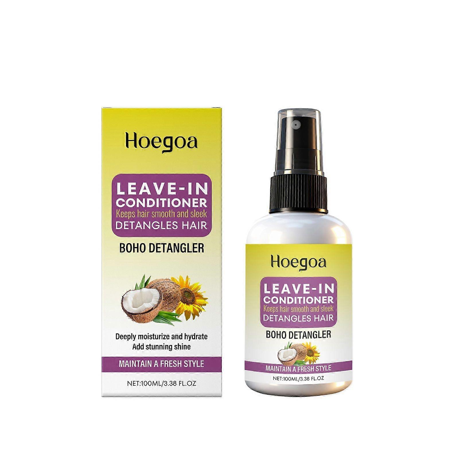 LeaveIn Conditioner Spray with Heat Protection for Dry, Frizzy Hair  Boho Detangler  Lightweight, NonGreasy Formula for Smooth, Shiny Locks