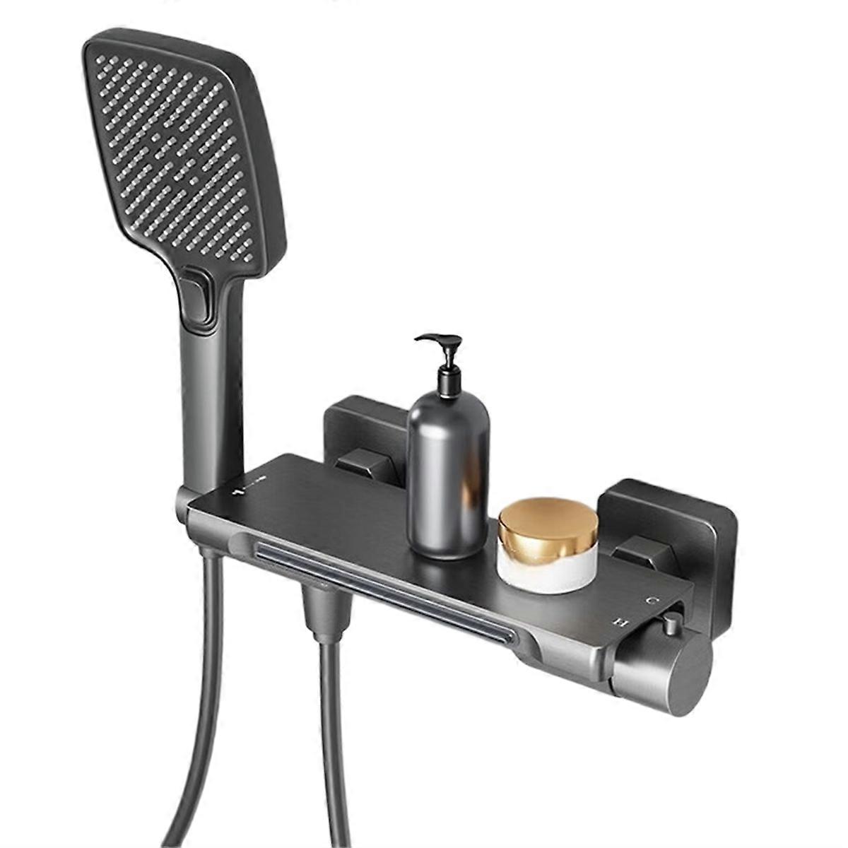 Badekar Kran Dusj Sett Foss Husholdnings Bad Veggmontert Messing Varm og Kald Mixier Ventil