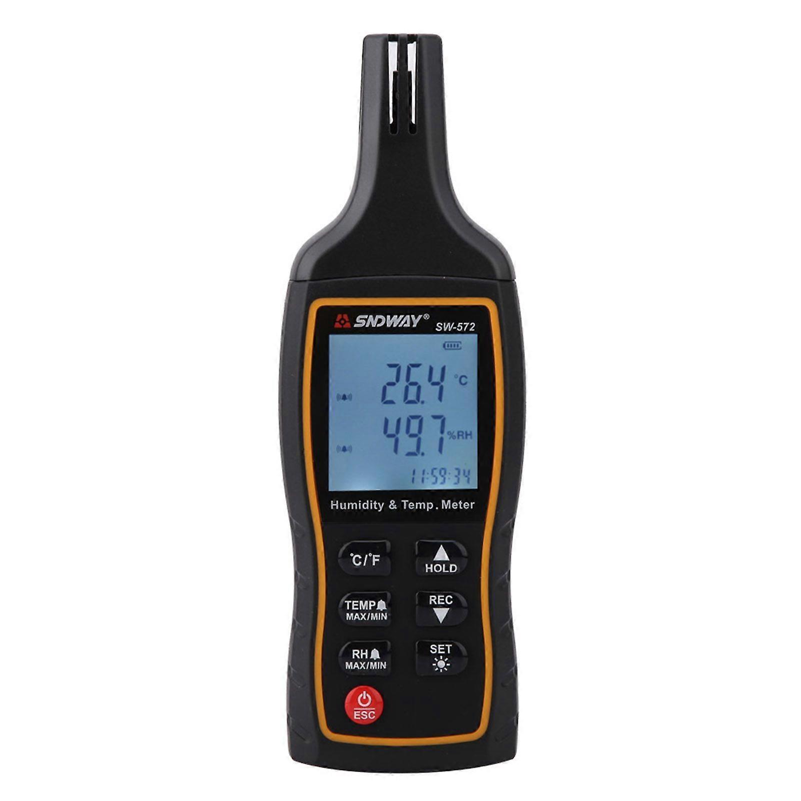 SW-572 LCD Thermometer Handheld Digital Temperature Detector Hygrometer Humidity Monitor