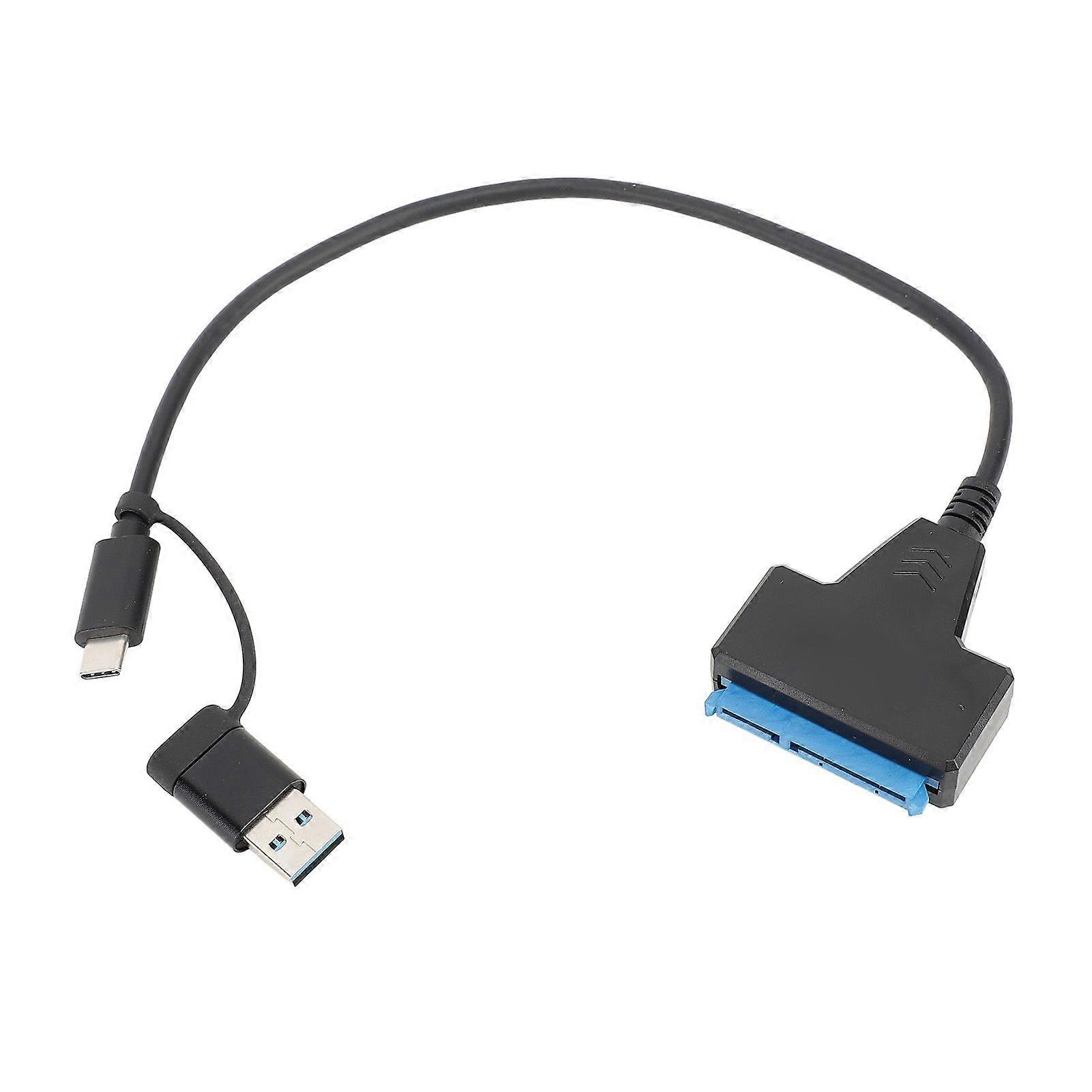 Type C A USB3.1 to SATA Adapter Cable Quick Access Support UASP USB Powered USB 3.1 to 2.5 Inch SATA Hard Drive Adapter for PC