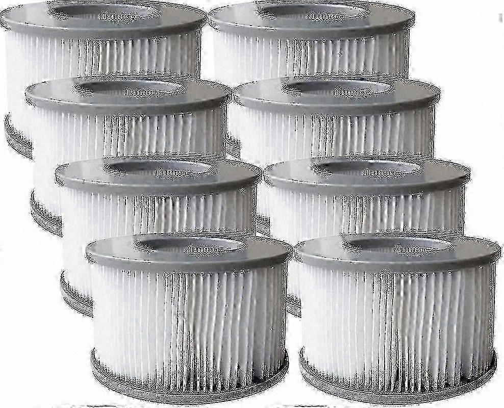 8-Pack Replacement Filter Cartridges for Inflatable Pools and Hot Tubs