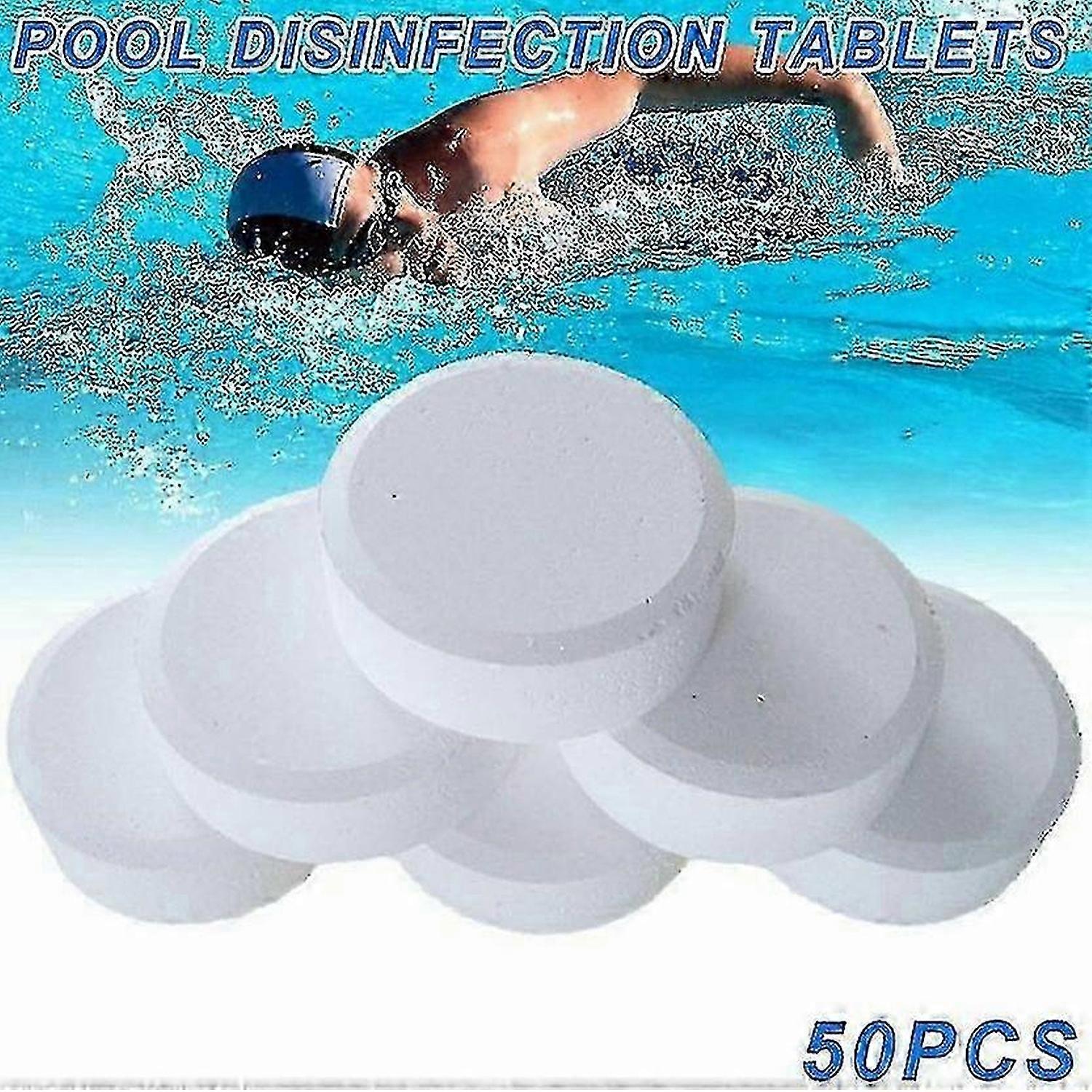50 Instant Disinfection Multi-Function Chlorine Tablets for Spa Pool Bathtub