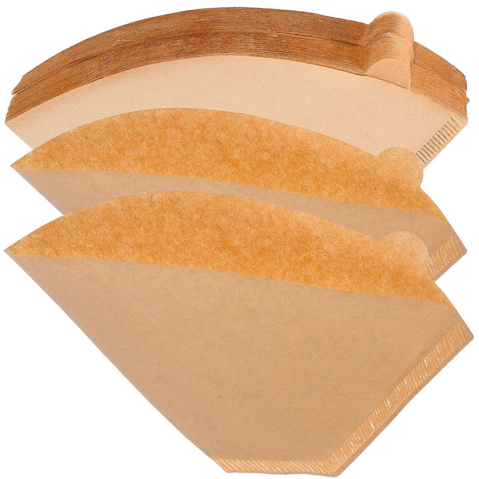 Coffee Filter Cone Disposable for Coffee Maker 1000Pcs Khaki Color