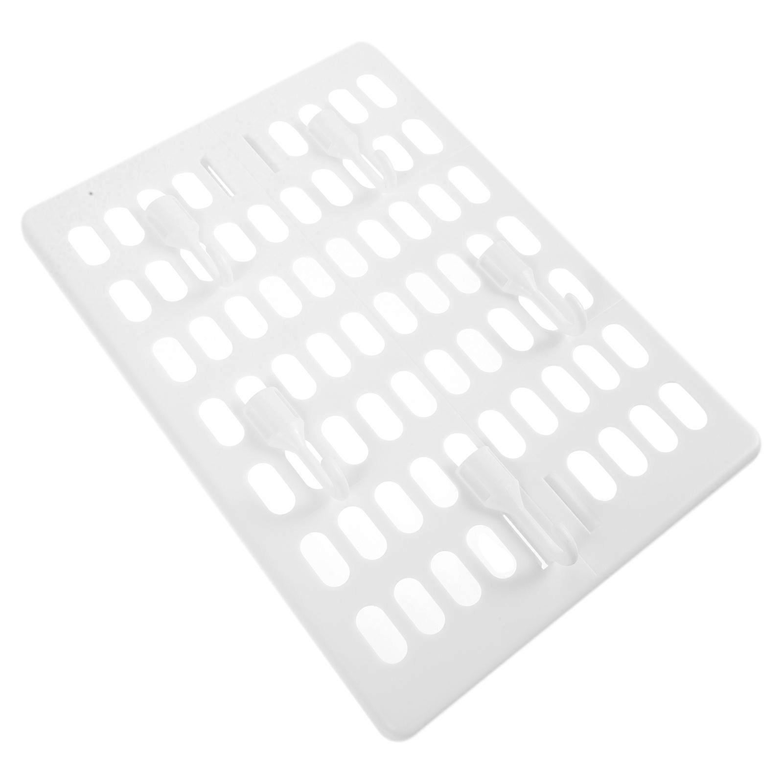 Plastic Peg Board Wall Hanger for Storage 3Sets White Wall Rack Organizer