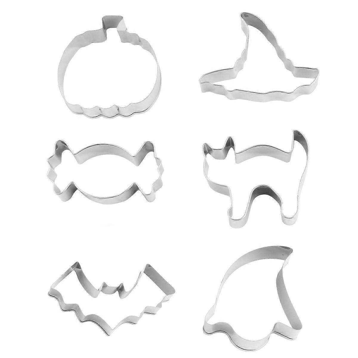 12 Pcs Halloween Theme Mold Set Perfect For Cake Shops Cookie Making Non-Rust Holiday Occasion Innovative Molds