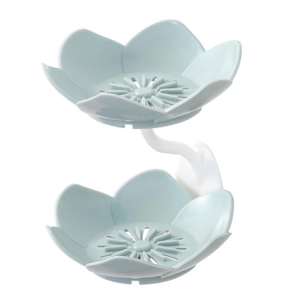 Soap Box Double-Layer Soap Holder for Wall-Mounted 3Sets Storage Rack