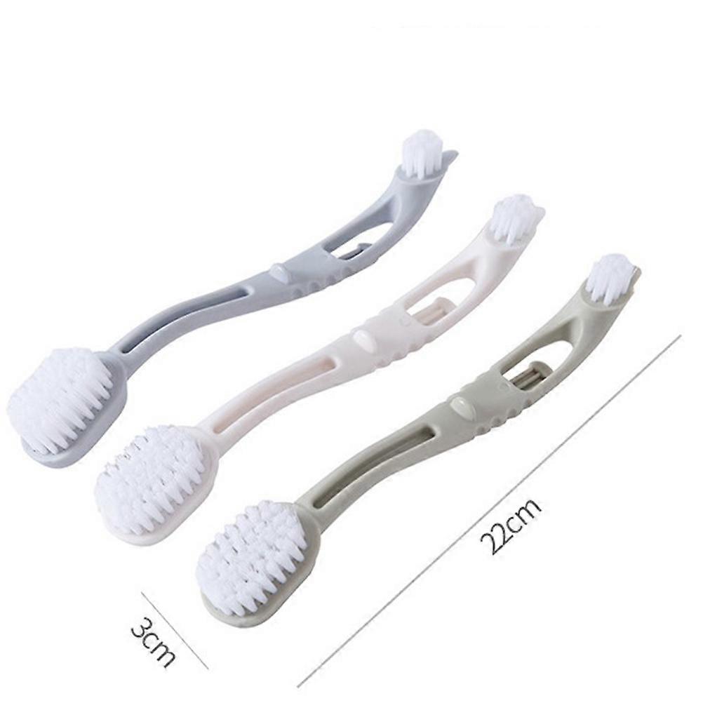 Multifunctional Double Head Cleaning Brush For Shoes Clothes Tiles 6 Pcs Assorted Color Effective Scrubbing