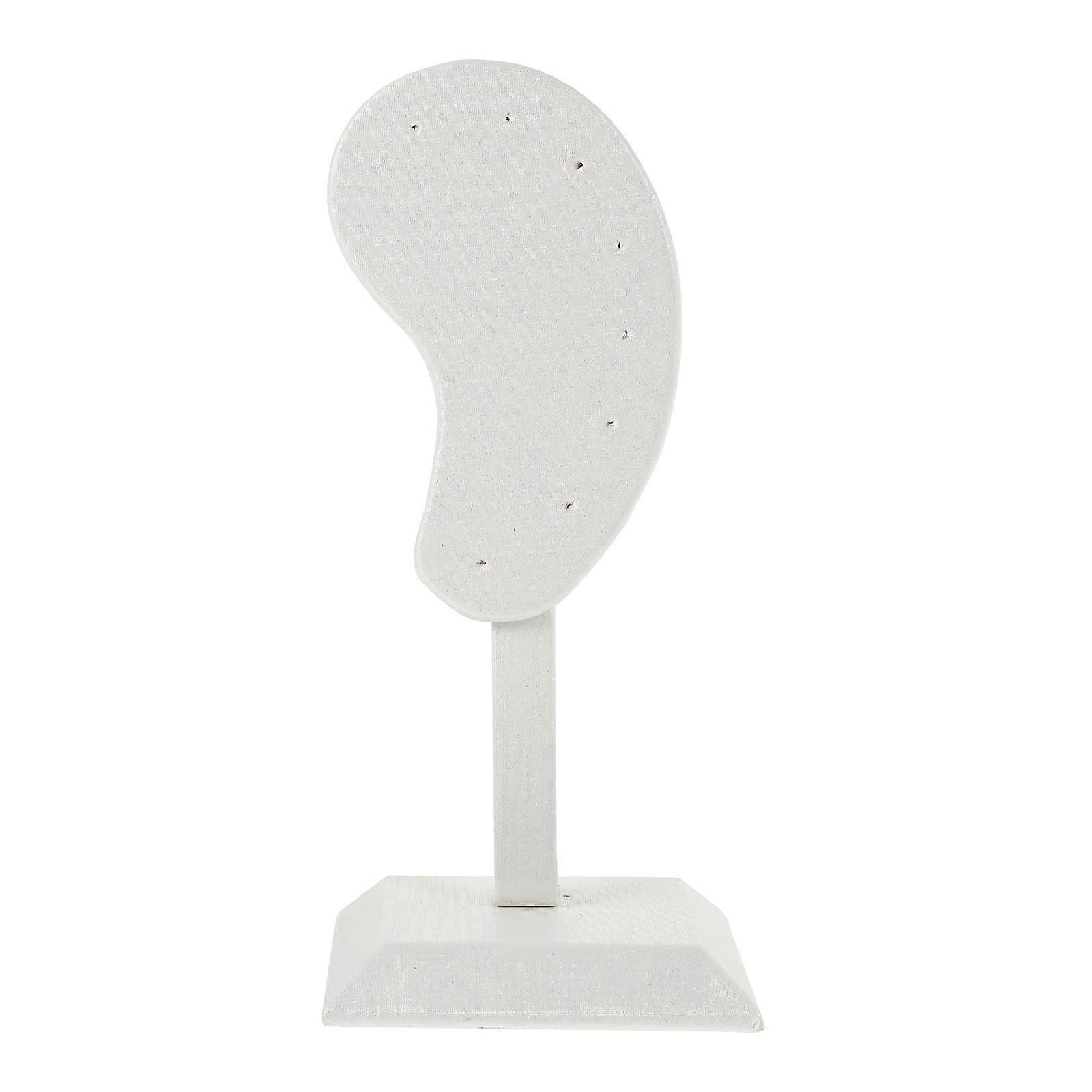 White Earring Display Stand for Store Display 6Pcs Earrings Holder