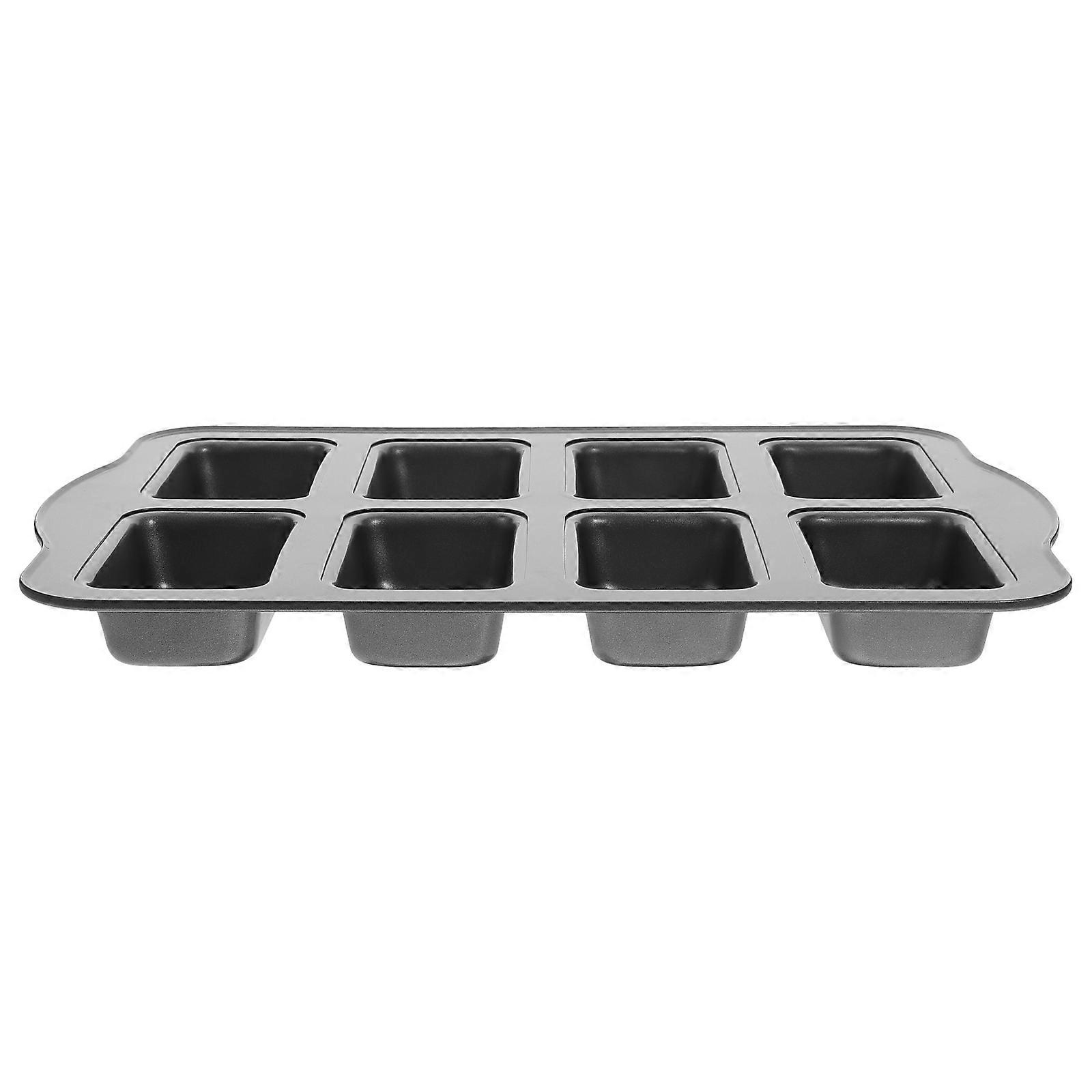 4Pcs Grey Mini Loaf Pan Non-stick Metal Bread Pan for Baking With Crispy Exterior Ideal for Outdoor Occasions