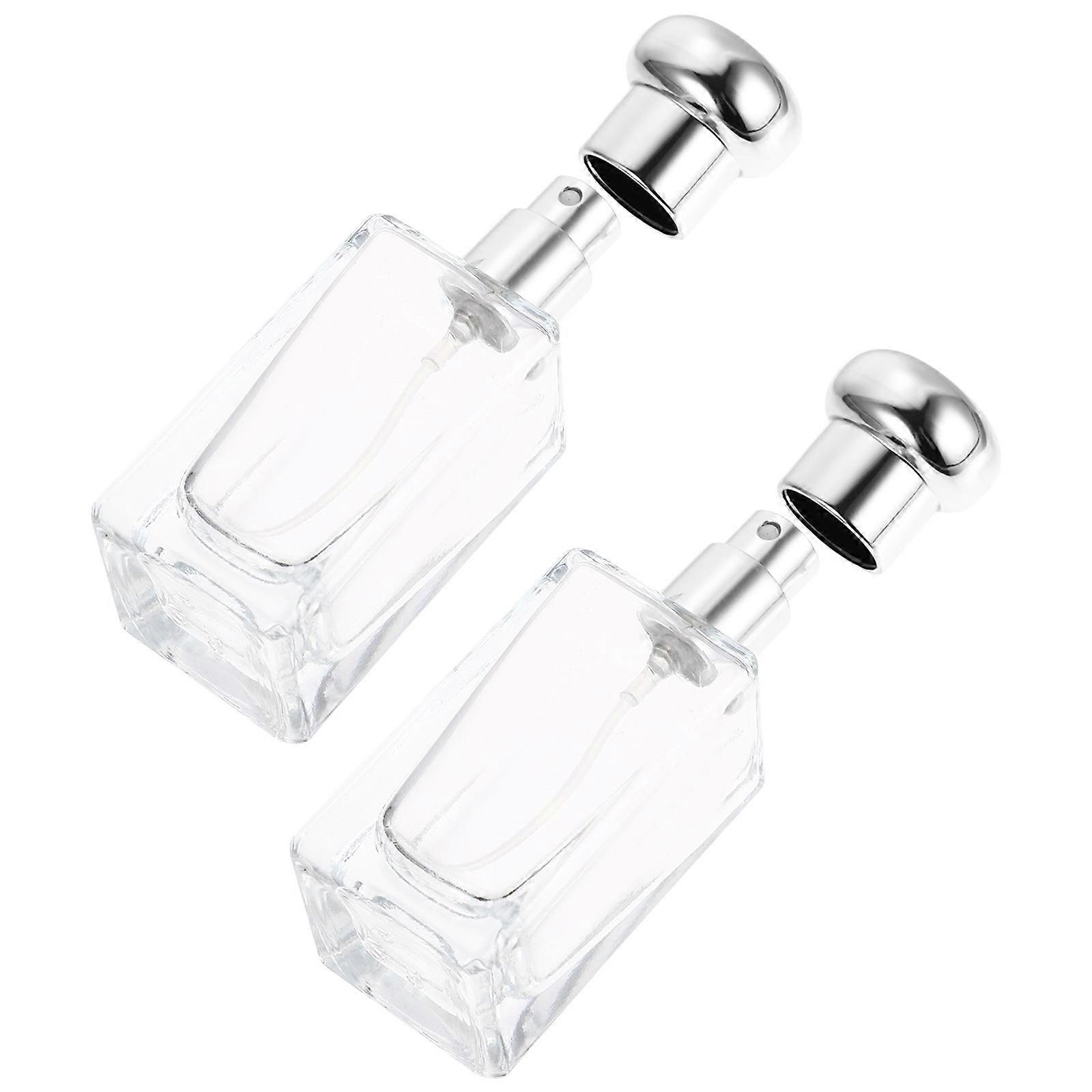 Refillable Perfume Sprayer Bottle for Travel Use 4Pcs Silver
