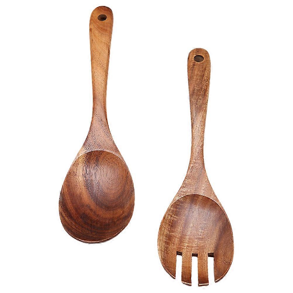 Brown Wood Kitchen Spoons for Stirring Spoon Function 4Sets Included