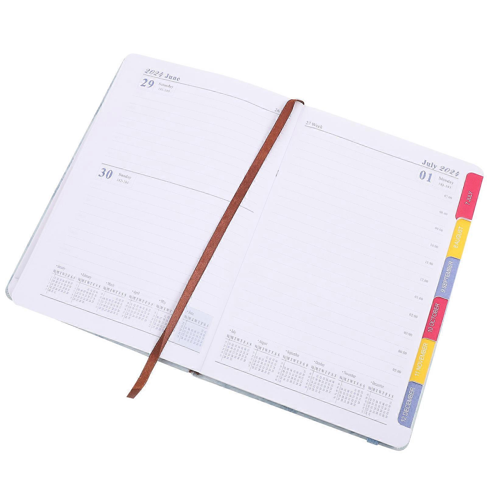 Agenda Schedule Notebooks Planner Notebook To Do List Notebook Sky-Blue 21X14CM Note Recording 1Set
