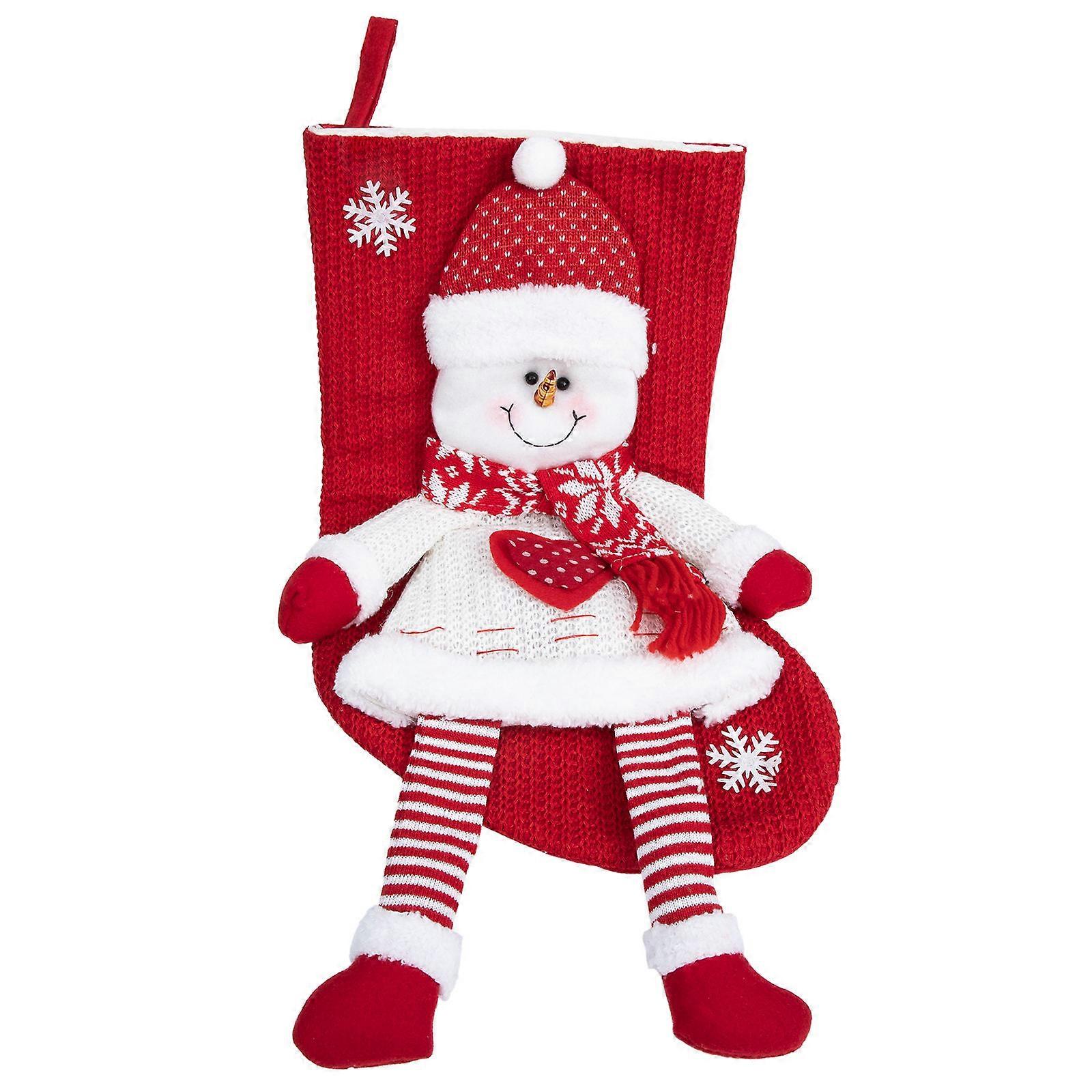 Xmas Hanging Stocking Christmas Gift Bag for Storage 4Pcs