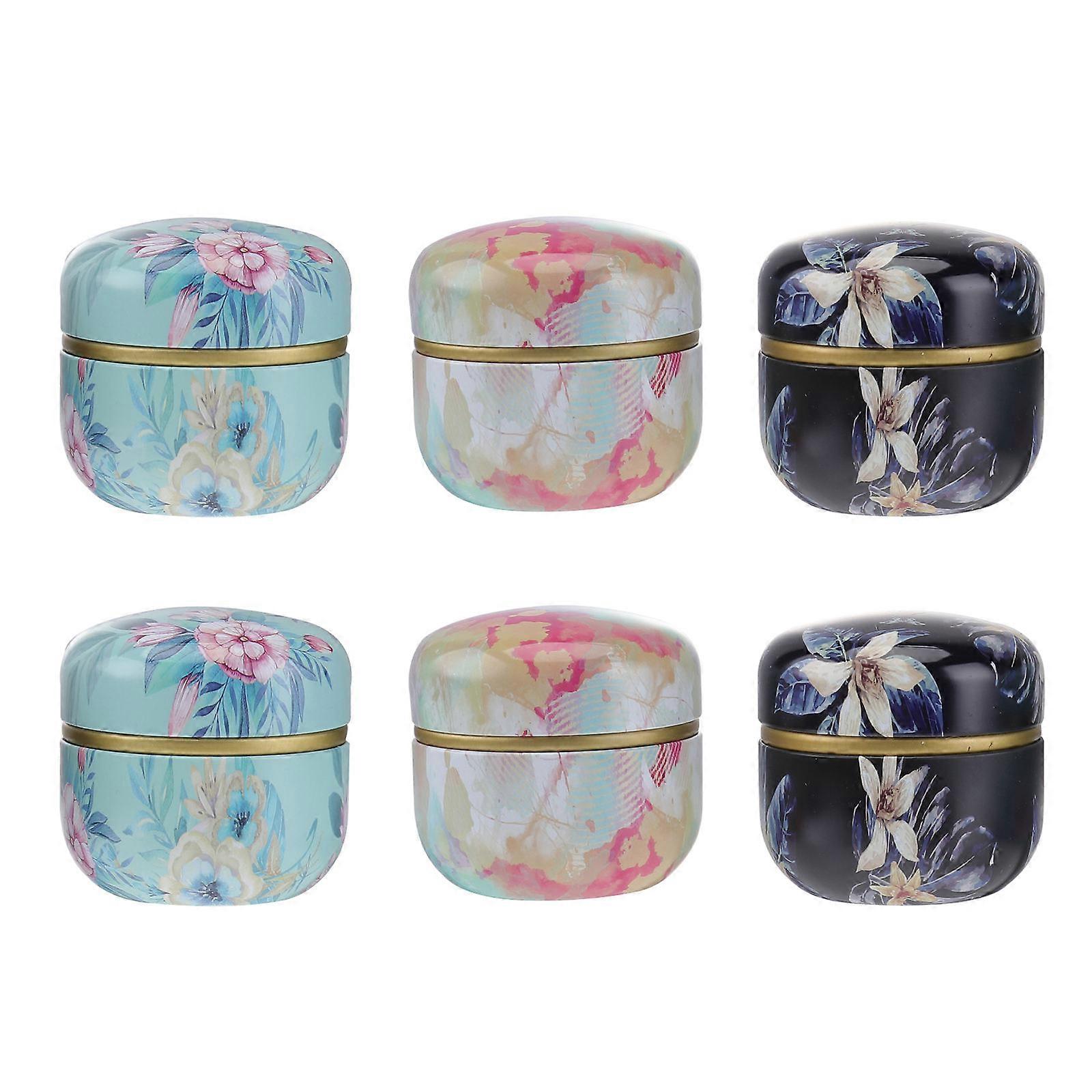 Tea Storage Tank Small Iron Sealed Can for Storage Use 18Pcs Assorted Color