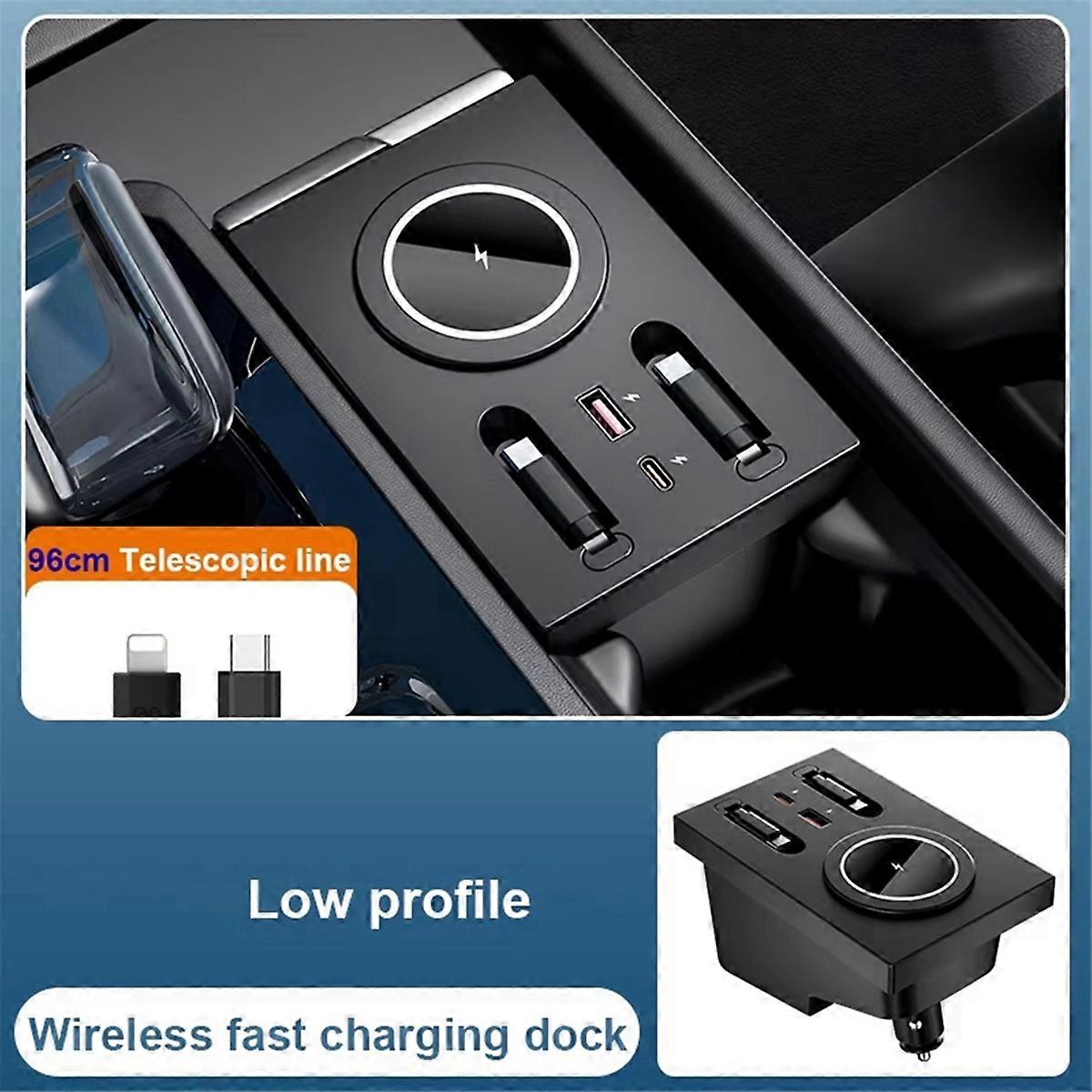 Wireless Charging Dock for XC60/XC90/S90 with USB Type-C