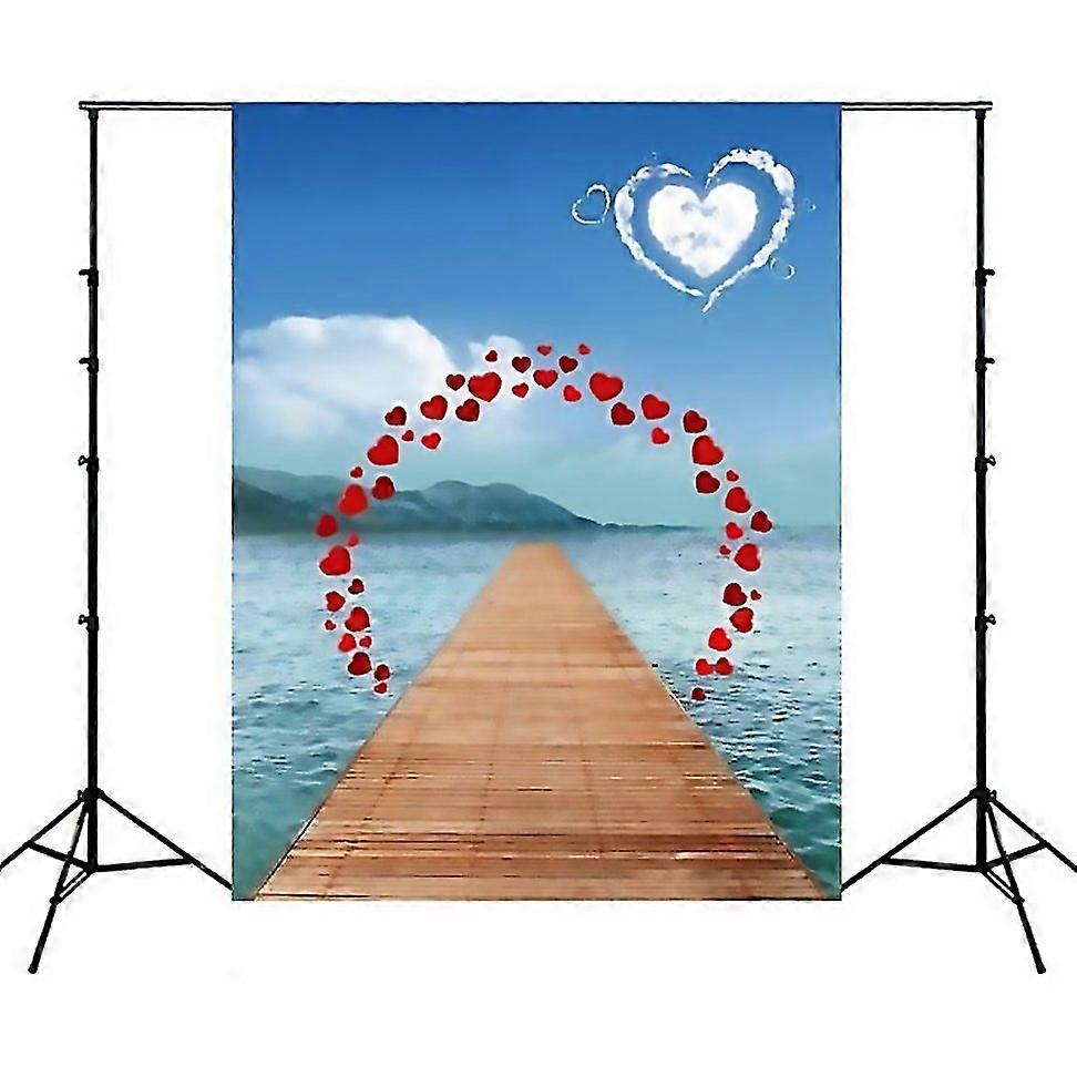 For 15m X 21m Simulation 3d Beach Seascape Coconut Tree Photo Photography Background Cloth