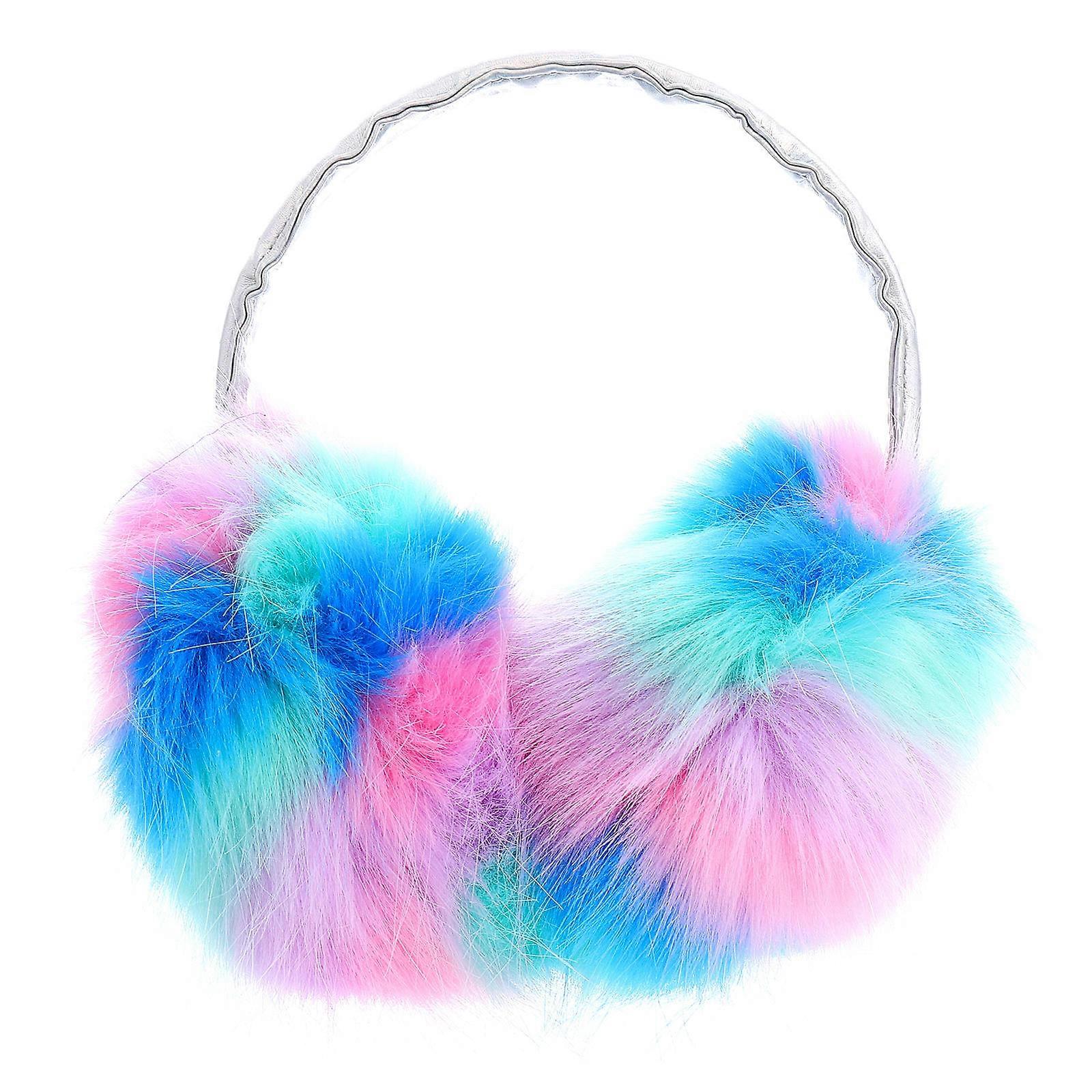 Warm Ear Cap Plush Earmuff for Kids 2Pcs Practical Costume Accessory