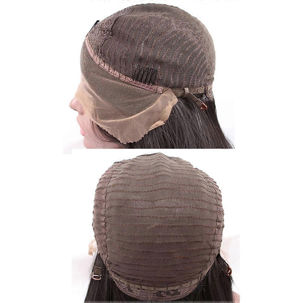 Black Long Curly Wig for Ladies Daily Use Stylish Design Natural Looking 1Pcs