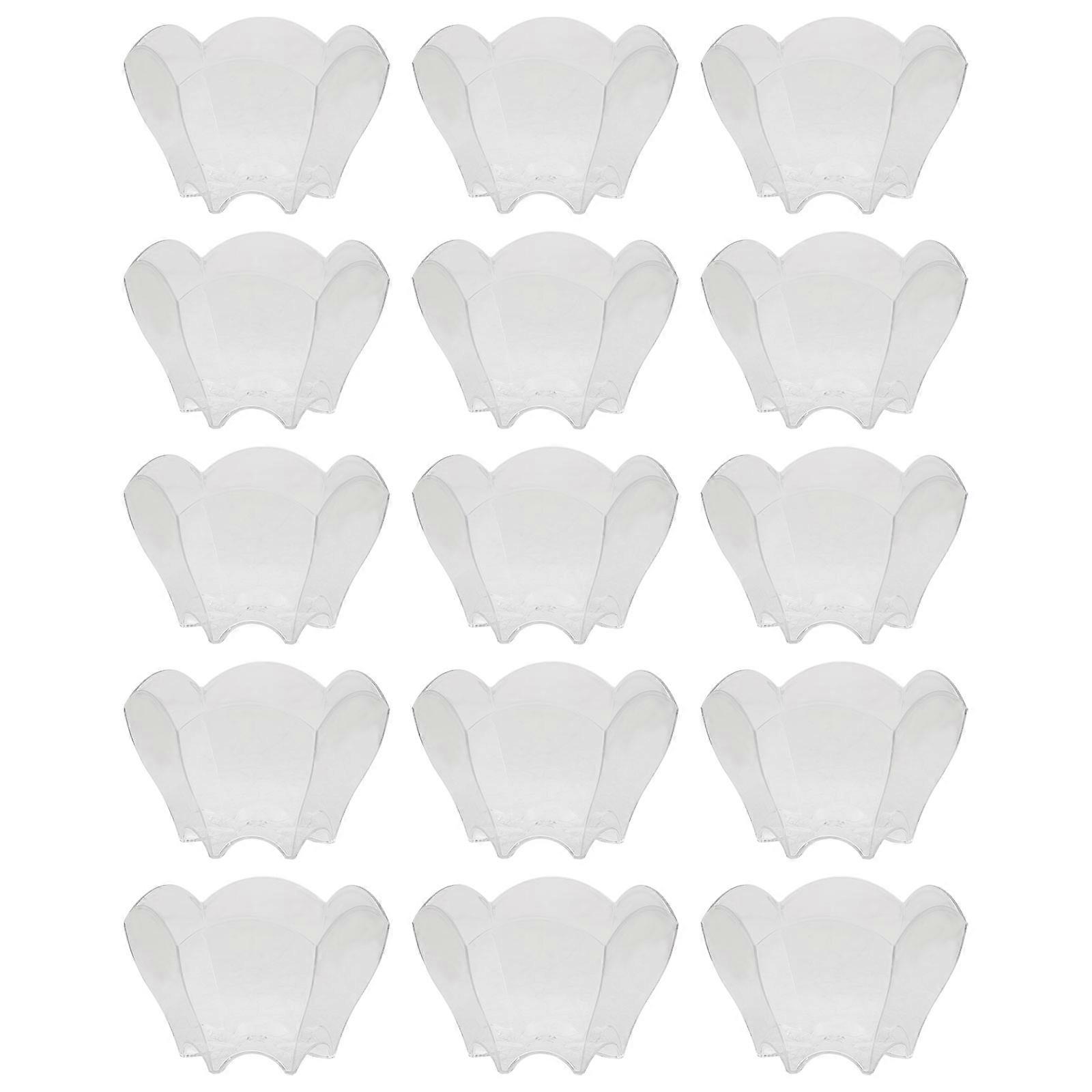 24Pcs Flower Shaped Small Dessert Bowls Ideal For Jelly Making Easter Gatherings Classic Design