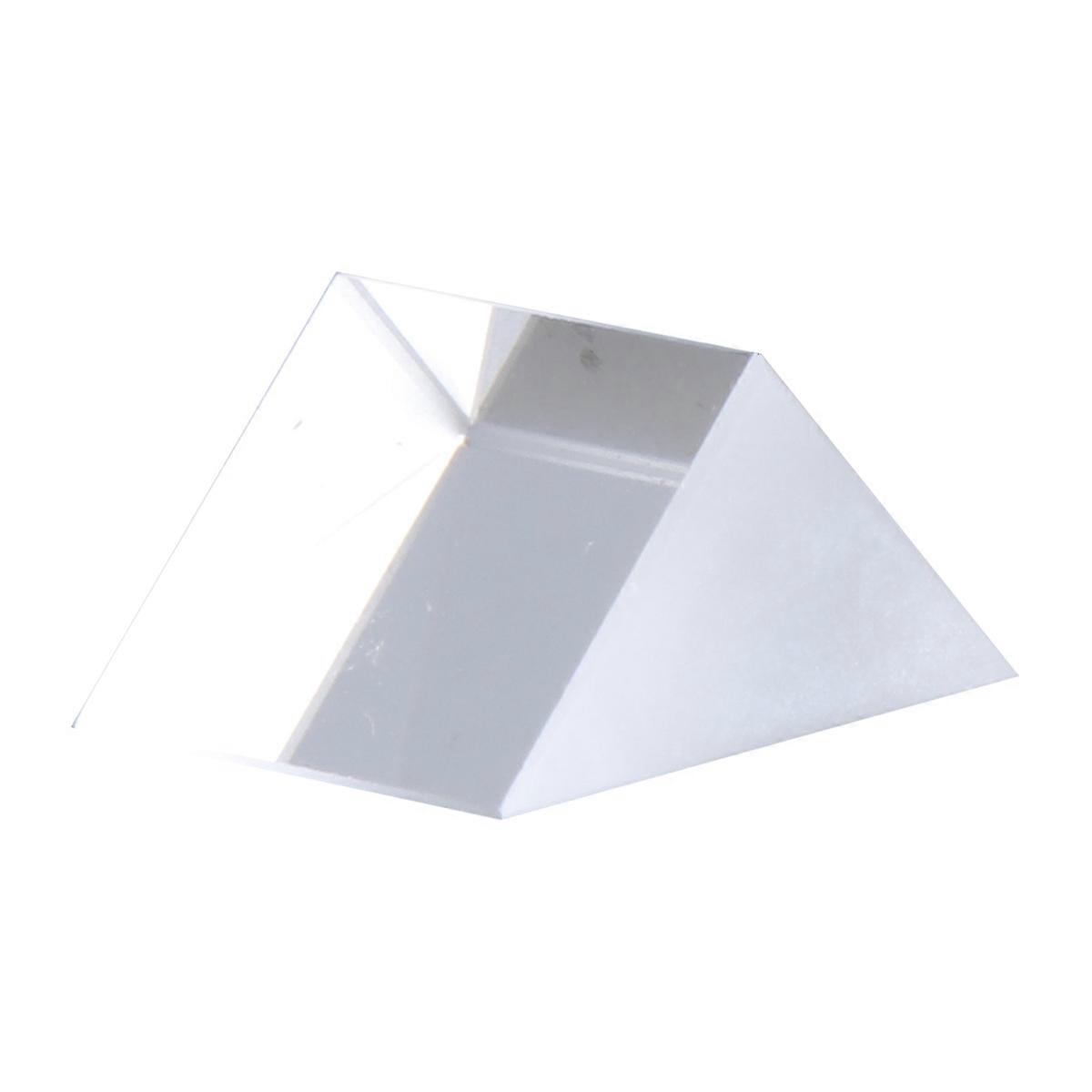 2Pcs Transparent Right Angle Optical Glass Prism for Education Purpose