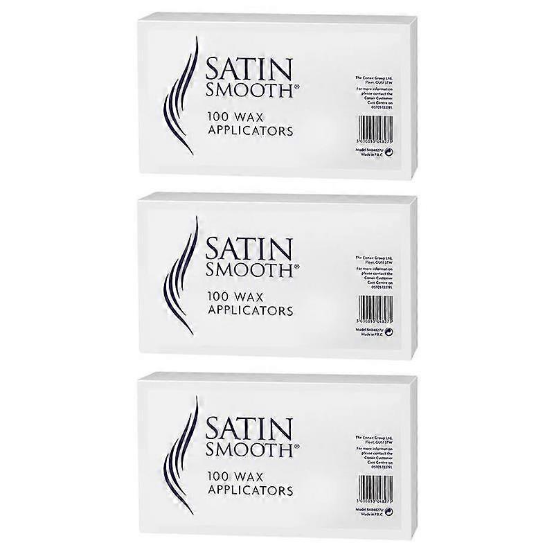 Satin Smooth Waxing Spatulas Wax Applicators 100 Pack x 3