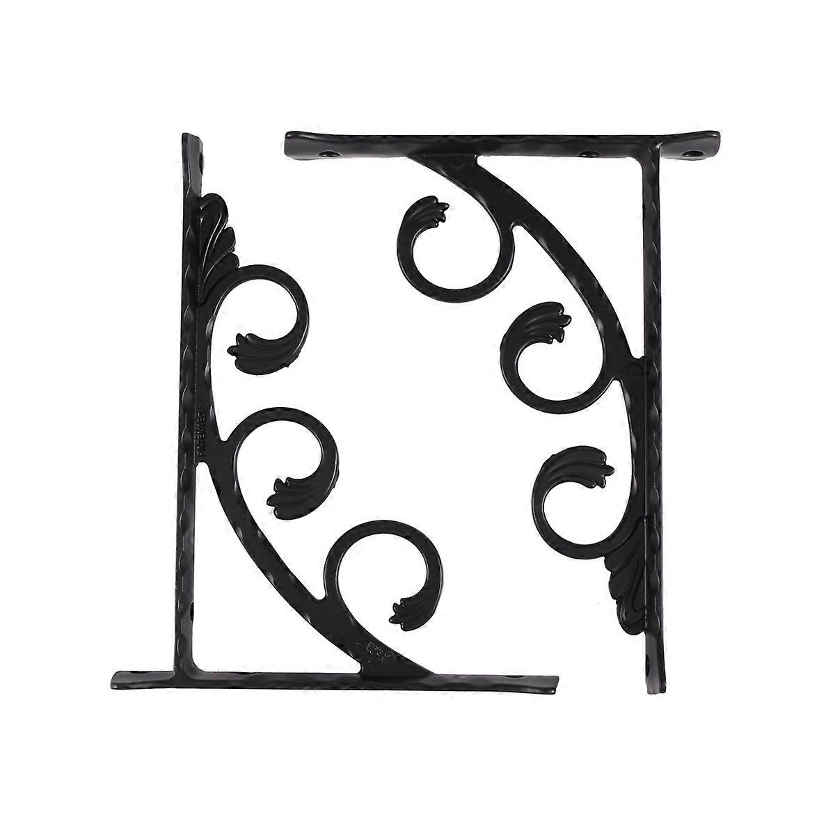 2Pcs Wall Mounted L Shaped Angle Bracket Multifuntional Brace Shelf Brackets Decorative Shelf Bracke