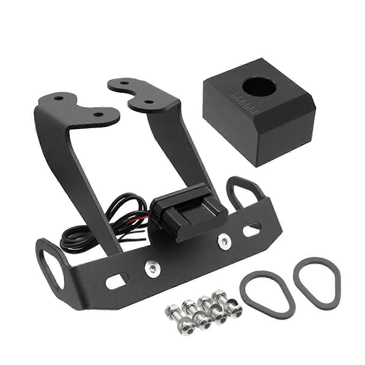 Motorcycle License Plate Holder with LED Light Tail Tidy for 