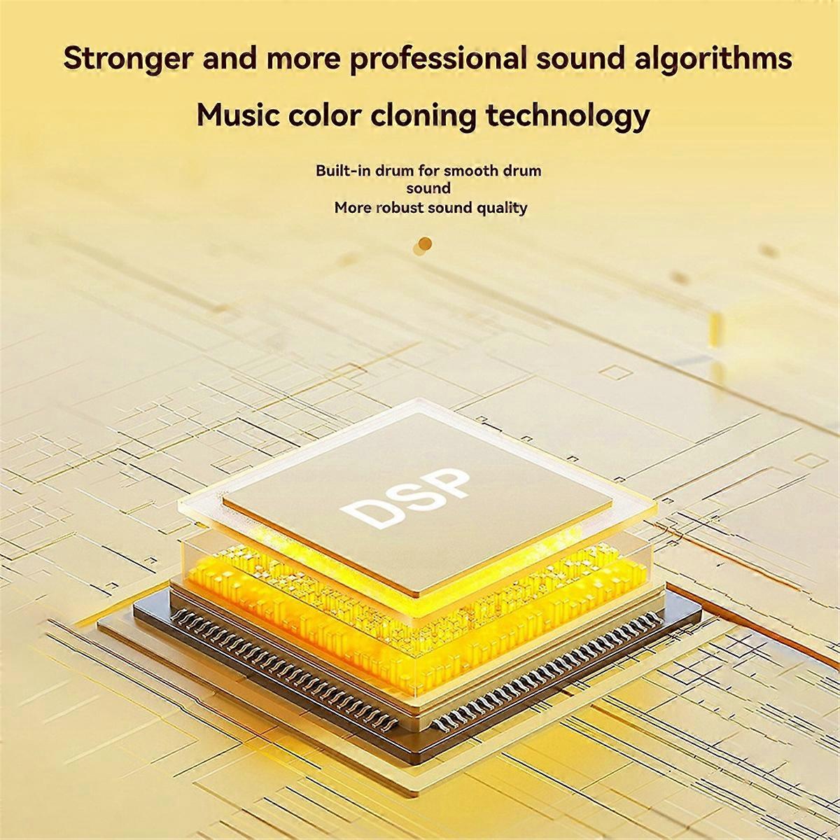 Piano Guitar Amplifier Electronic Drum Bluetooth Speaker White