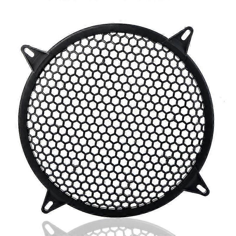 12" Car Circular Subwoofer Mesh Cover Speaker Grille Protector Black