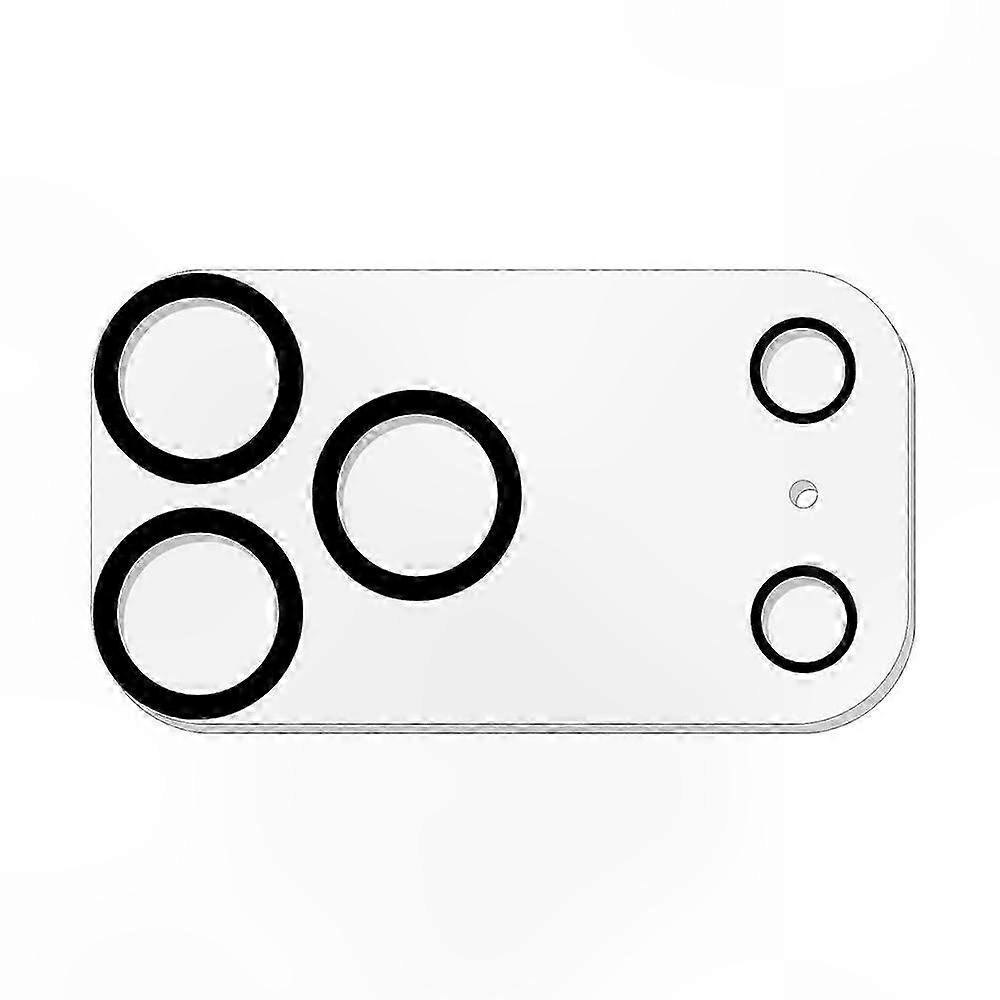 Black Circle Tempered Glass Camera Lens Protector for  17 Pro Max