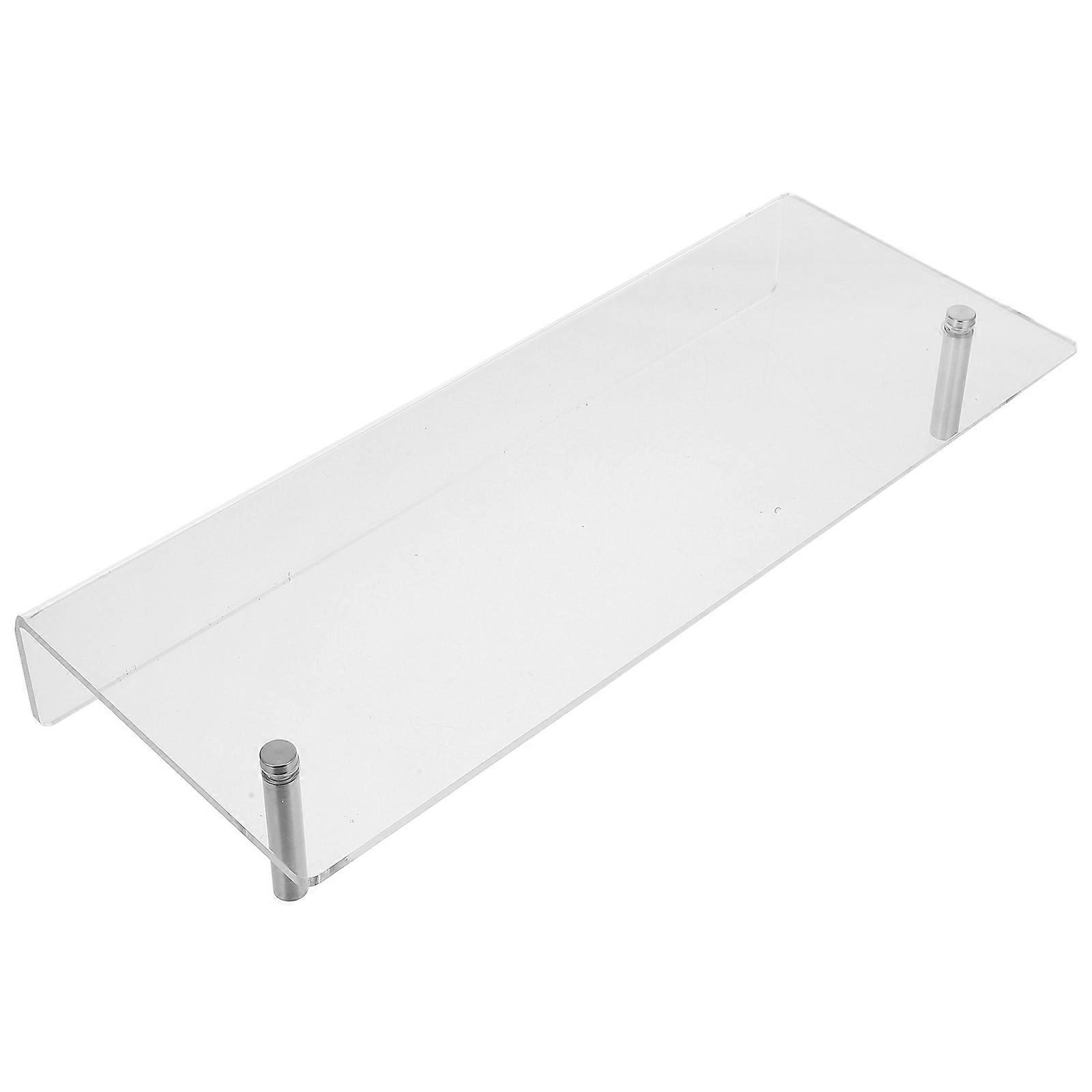 Wall Shelf Acrylic Floating Shelf for Home 2Pcs Clear Floating Storage Rack
