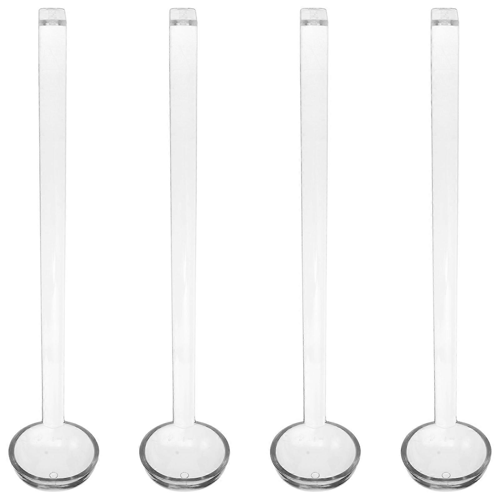 Ingredients Fruit Juices Ladle Clear Small Plastic Serving 4Pcs