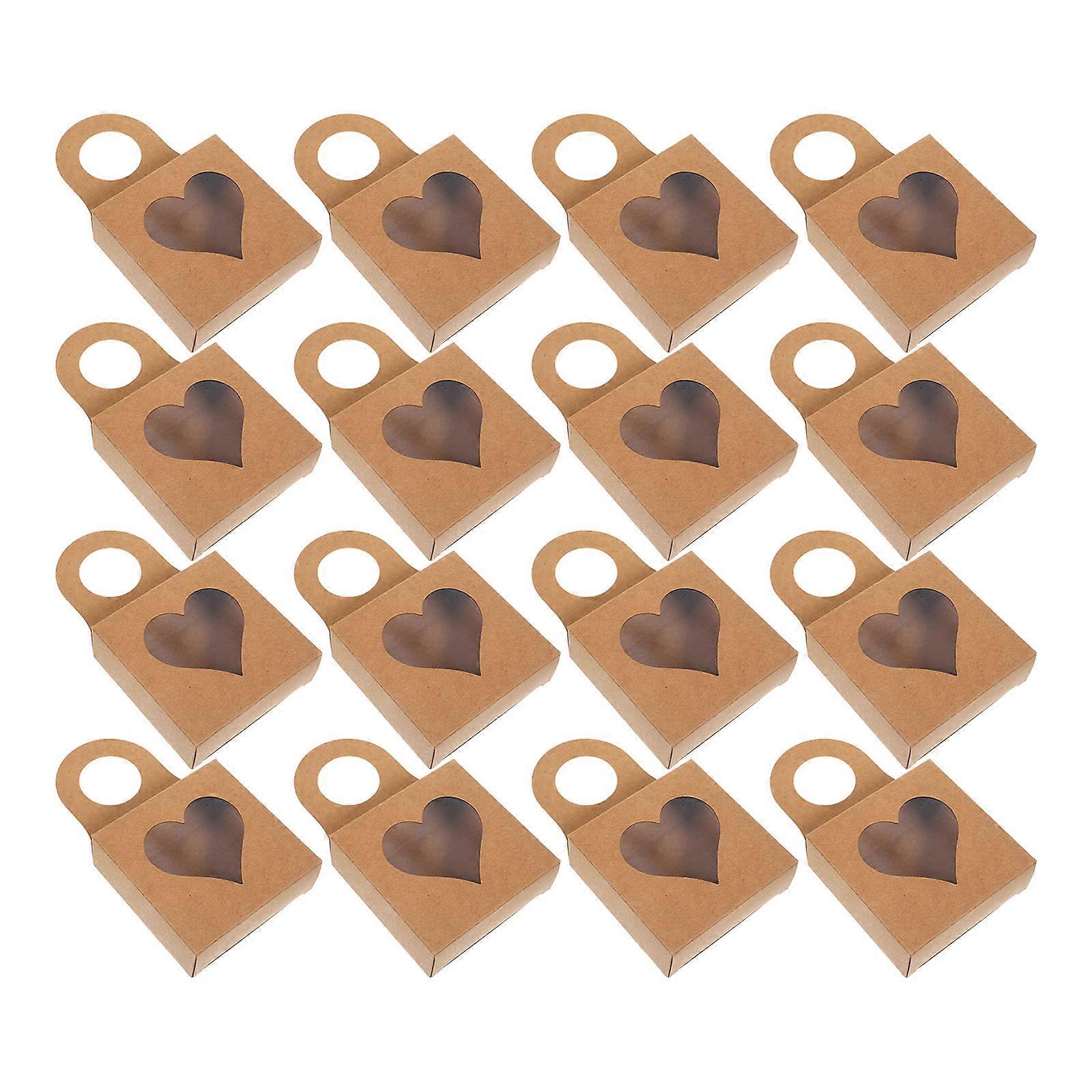 30Pcs Kraft Paper Wine Gift Box for Hanging Display and Packaging