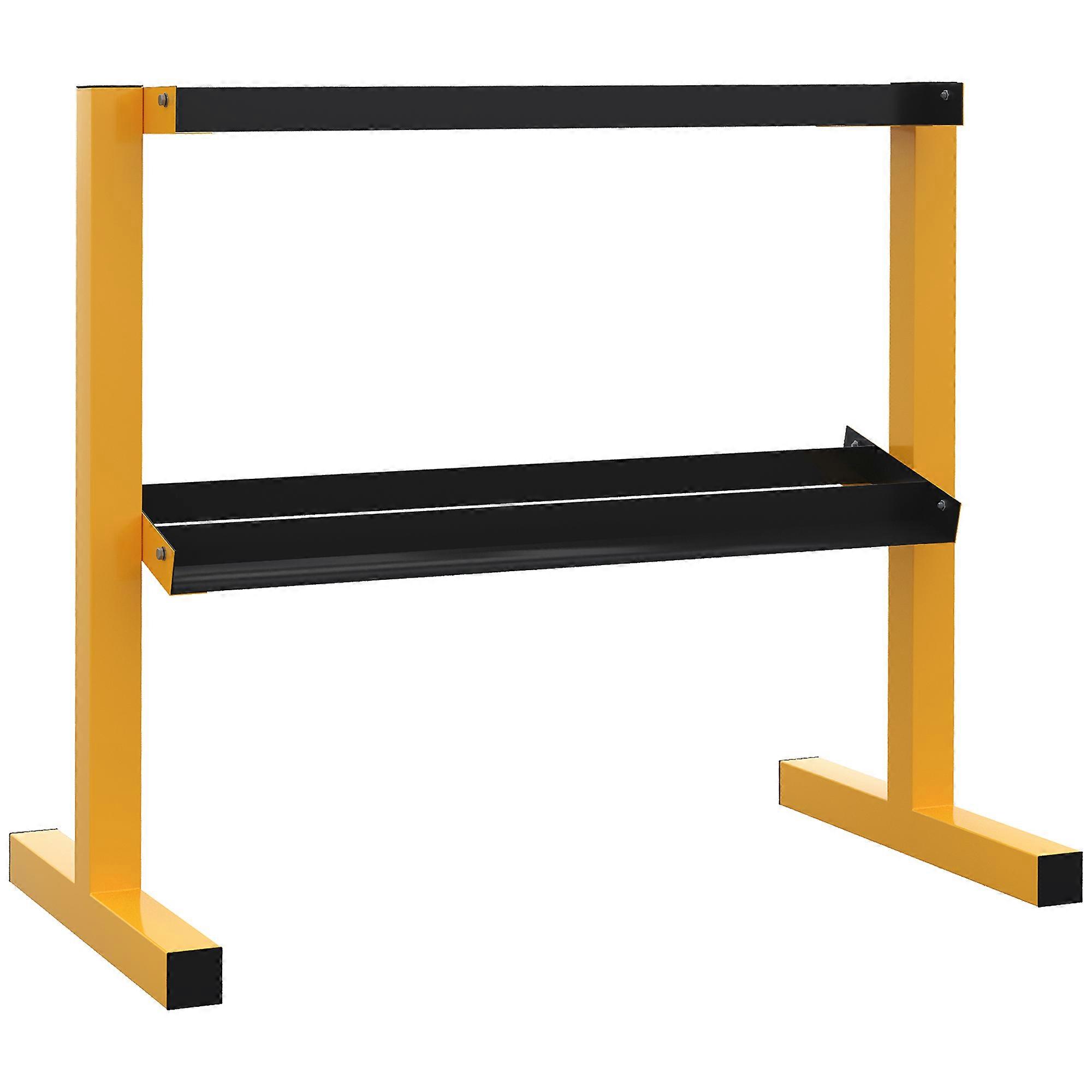 2 Tier Dumbbell Rack 270kg Capacity Stable Weight Storage