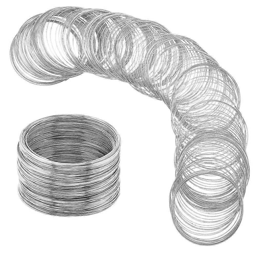 400 Loops Memory Wire Bracelets Jewelry Memory Wire Cuff Bangle Steel Beading Wires Findings