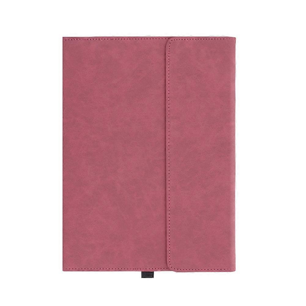 Läpäistävä PU-nahkakotelo Surface Pro 9/10/11 -tabletin suojukselle Microsoft Surface Pro 11 10 9 -tabletin jalustakotelolle, akaatinpunainen