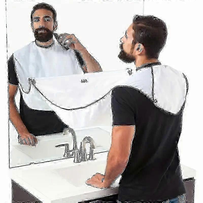Beard Catcher For Shaving And Trimming Waterproof Beard Catcher Apron With Strong Suction Cups