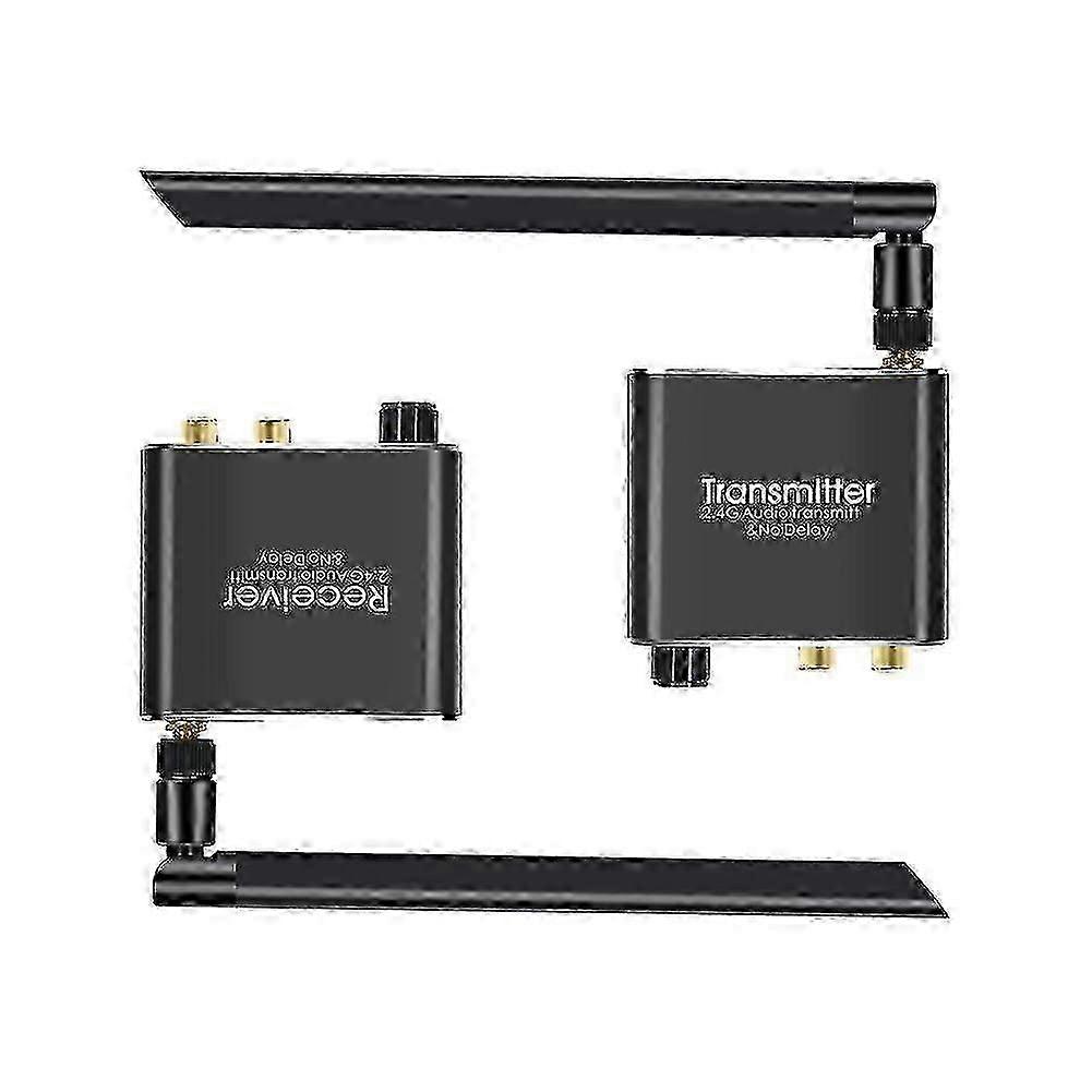 50M 2.4G Wireless Audio Music Transmitter & Receiver with 3.5mm R/L RCA Wireless Audio Adapter for Fit New-Arrival