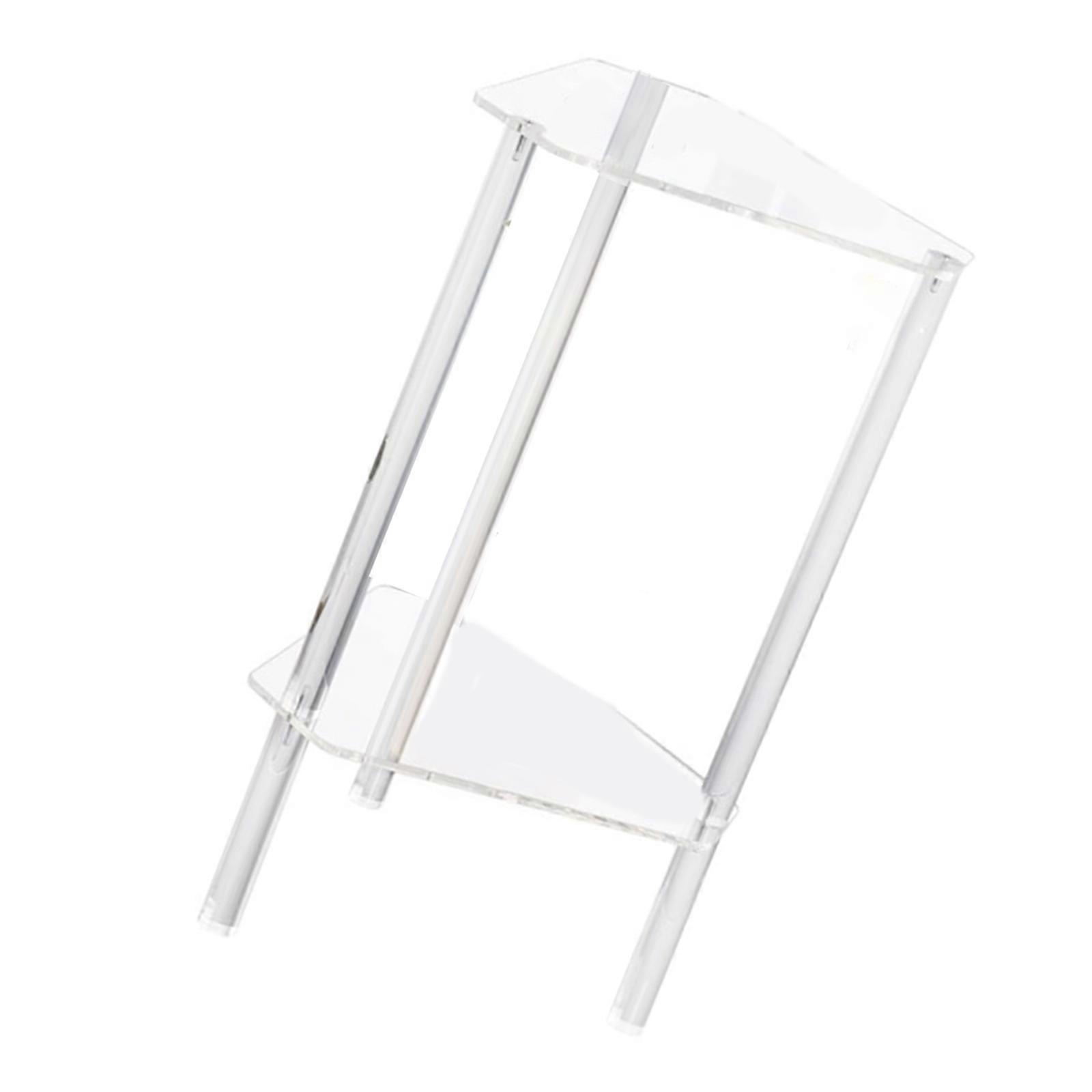 Contemporary Acrylic Desk Unique Multifaceted Corner Table Versatile and Space Saving Furniture for Small Apartments Multicolor