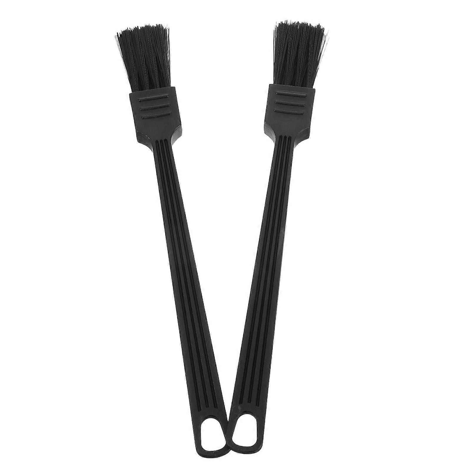 2pcs Coffee Machine Cleaning Brush Set For Thorough Coffee Debris Removal Portable Design For Espresso Machines Food Processors