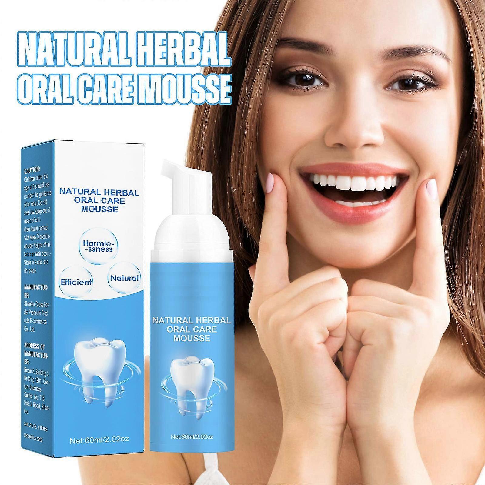 Toothpaste Cleansing Foam, 60ml Baking Soda Toothpaste, Intensive Stain Removal Toothpaste Ultra-fine Mousse Foam