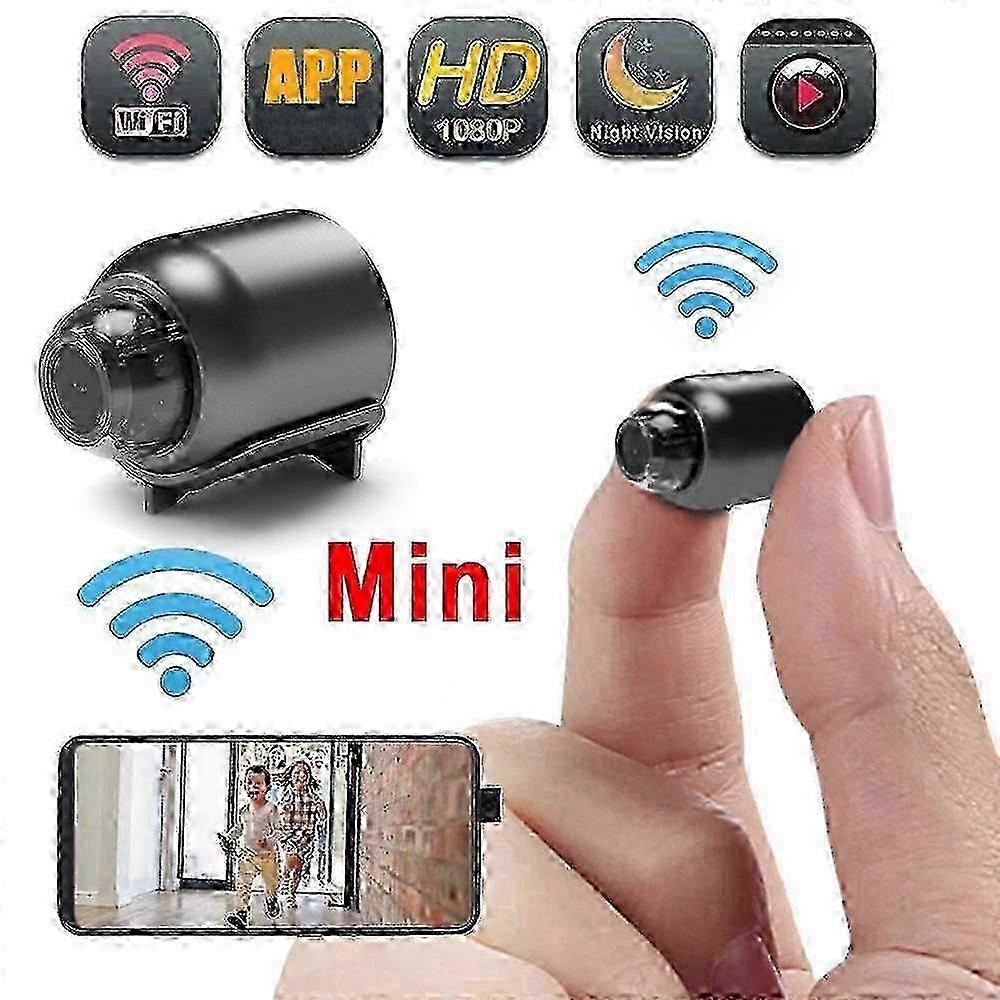 Mini caméscope à vision nocturne HD 1080p avec Wi-Fi, caméra de surveillance de sécurité pour bébé, caméra IP intérieure avec enregistreur audio et vidéo