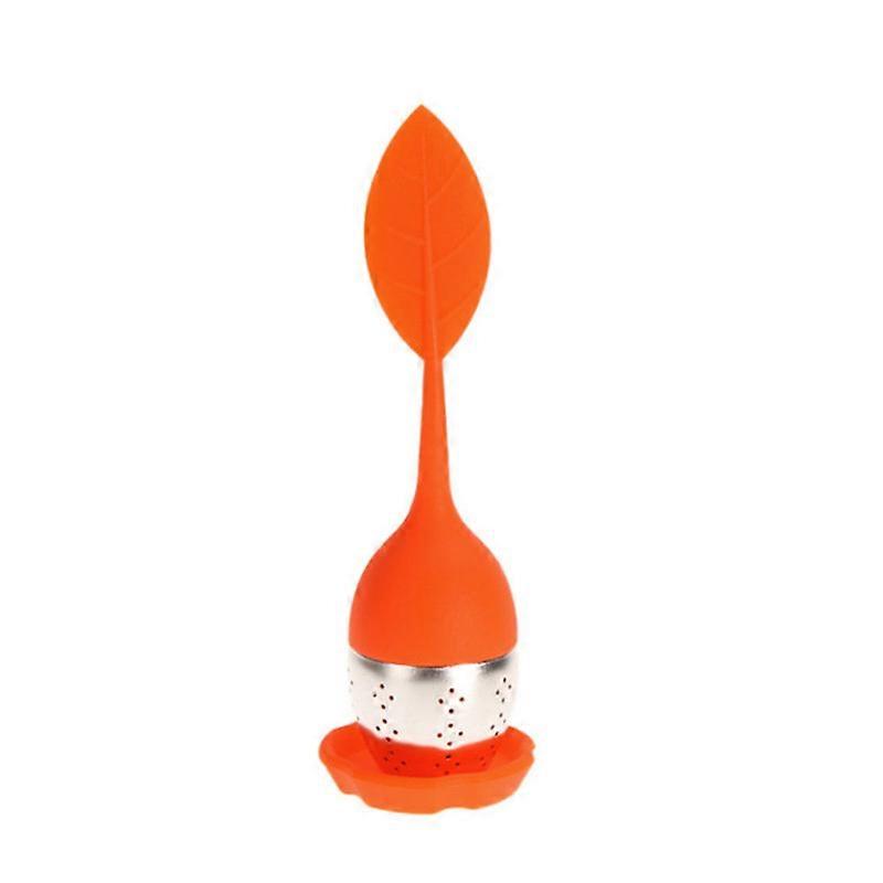 Stainless Steel Leaf Tea Infuser Silicone Handle Cha Strainer Teaware Spice Filter Coffee Diffuser Sieve Kitchen Accessories