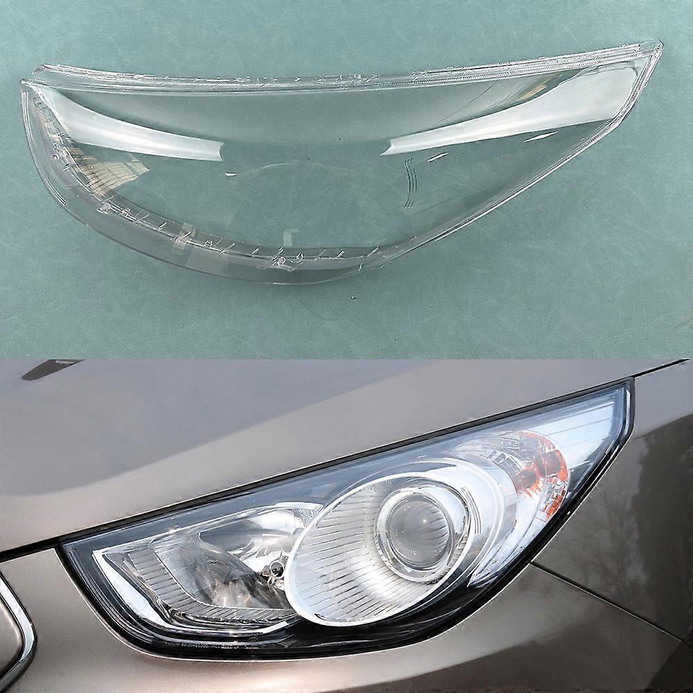 For Hyundai IX35 2009~2012 Headlight Lens Cover Transparent Lamp Shade Headlamp Shell Plexiglass Replace Original Lampshade
